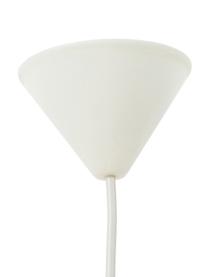 Lampada a sospensione in piume Eos, Paralume: piuma d'oca, certificata , Baldacchino: plastica, Beige, Ø 45 x Alt. 30 cm