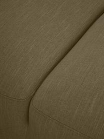 Canapé d'angle 4 places Melva, Tissu vert olive, larg. 319 x prof. 196 cm, méridienne à droite