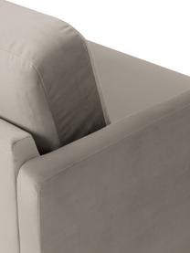 Sofá de terciopelo Fluente (3 plazas), Tapizado: terciopelo (poliéster de , Estructura: madera de pino maciza, Patas: metal con pintura en polv, Terciopelo beige, An 196 x F 85 cm