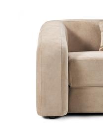 Sofa rozkładana Eliot (3-osobowa), Tapicerka: 88% poliester, 12% nylon , Nogi: tworzywo sztuczne, Piaskowa tkanina, S 230 x W 70 cm