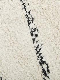 Alfombra artesanal de algodón con flecos Asisa, 100% algodón, Beige, negro, An 300 x L 400 cm (Tamaño XL)