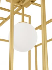 Lampa sufitowa ze szklanym kloszem Rubic, Odcienie złotego, S 40 x W 43 cm