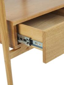 Comodino in legno di quercia con cassetto Libby, Ripiano: pannello di fibra a media, Legno di quercia, Larg. 49 x Alt. 60 cm