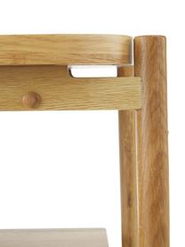 Nachtkastje Libby van eikenhout, Plank: eikenhoutfineer met MDF, Lichtbruin, B 49 cm x H 60 cm