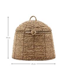 Corbeille de rangement algues marines Rama, Brun, larg. 25 x haut. 19 cm
