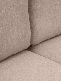 Divano 3 posti con piedini in metallo Cucita, Rivestimento: tessuto (100% poliestere), Struttura: Pino massiccio, certifica, Piedini: metallo laccato, Tessuto taupe, Larg. 228 x Prof. 94 cm