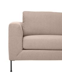 Divano 3 posti con piedini in metallo Cucita, Rivestimento: tessuto (100% poliestere), Struttura: Pino massiccio, certifica, Piedini: metallo laccato, Tessuto taupe, Larg. 228 x Prof. 94 cm