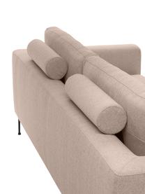 Sofa Cucita (3-Sitzer) in Taupe mit Metall-Füßen, Bezug: Webstoff (100% Polyester), Gestell: Massives Kiefernholz, FSC, Füße: Metall, lackiert, Webstoff Taupe, B 228 x T 94 cm