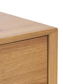 Mueble de TV en fresno Noel, Tablero de fibra de densidad media (MDF) chapado en madera de fresno, Madera clara, An 180 x Al 45 cm