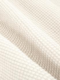 Tappeto rotondo in lana color crema tessuto a mano Amaro, Retro: 100% cotone Nel caso dei , Bianco crema, Ø 140 cm (taglia M)