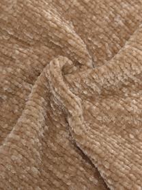 Zachte chenille kussenhoes Beckett in beige, 100% polyester, Beige, 45 x 45 cm
