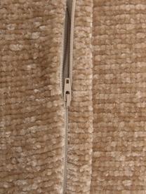 Weiche Chenille-Kissenhülle Beckett in Beige, 100% Polyester, Beige, 45 x 45 cm