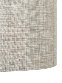 Lampe à poser avec pied en verre Natty, Beige, transparent, Ø 31 x haut. 48 cm