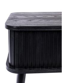 Table de chevet bois Barbier, Noir, larg. 45 x haut. 59 cm