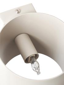 Applique piccola Roda, Paralume: ferro verniciato a polver, Beige opaco, Larg. 10 x Alt. 10 cm