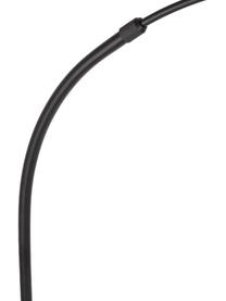 Lámpara de arco Sama, Pantalla: tela, Cable: plástico, Negro, An 90 x Al 180 cm