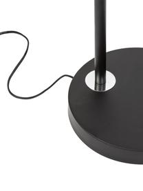 Lámpara de arco Sama, Pantalla: tela, Cable: plástico, Negro, An 90 x Al 180 cm