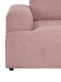 Cord-Sofa Melva (2-Sitzer) in Rosa, Bezug: Cord (92% Polyester, 8% P, Gestell: Massives Kiefernholz, FSC, Füße: Kunststoff, Cord Rosa, B 198 x T 101 cm