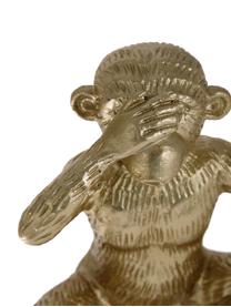 Decoratief object Monkey, Polyresin, Goudkleurig, B 15 x H 15 cm