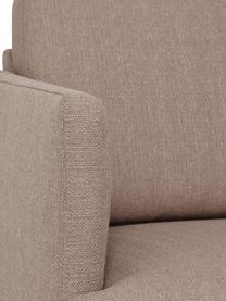 Rohová pohovka s kovovými nohami Fluente, Taupe, Š 221 cm, H 200 cm, pravé rohové provedení