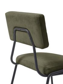 Menčestrové čalúnené kreslá Mats, 2 ks, Menčestrová zelená, Š 50 x V 80 cm