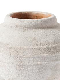 Bodenvase Leana mit Sand-Finish, Terrakotta, Cremeweiß, Ø 33 x H 31 cm