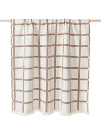 Geruite plaid Edison met franjes, 100% katoen

Het in dit product gebruikte materiaal is getest op schadelijke stoffen en gecertificeerd volgens STANDARD 100 door OEKO-TEX®, 5726CIT, CITEVE., Beige, crèmewit, B 130 x L 170 cm