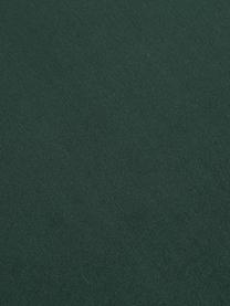 Ławka z aksamitu Beverly, Tapicerka: aksamit (poliester) Tkani, Stelaż: drewno eukaliptusowe, Nogi: metal malowany proszkowo, Ciemny  zielony, S 140 x W 46 cm