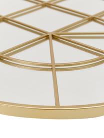 Lustro ścienne z metalową ramą Clarita, Odcienie złotego, S 60 x W 90 cm