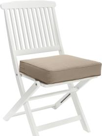 Cojín para silla alto de algodón Zoey, Funda: 100% algodón, Gris pardo, An 40 x L 40 cm