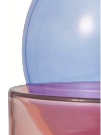 Lampa stołowa ze szkła Glondy, Niebieski, blady różowy, Ø 27 x W 29 cm