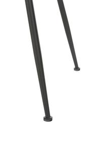Krzesło tapicerowane Luisa, 2 szt., Tapicerka: 100% poliester Dzięki tka, Nogi: metal malowany proszkowo, Szara tkanina, czarny, S 59 x G 58 cm