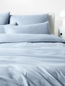 Flanell-Bettdeckenbezug Biba aus Baumwolle in Blau, Webart: Flanell Flanell ist ein k, Hellblau, B 200 x L 200 cm