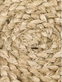 Pouf en jute artisanal Bono, Brun, Ø 50 x haut. 36 cm