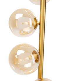 Stehlampe Scala in Gold, Lampenschirm: Glas, Lampenfuß: Stahl, beschichtet, Goldfarben, Ø 28 x H 160 cm