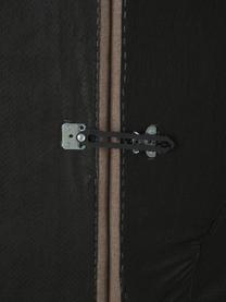 Méridienne modulaire tissu brun Lennon, Tissu brun, larg. 269 x prof. 119 cm, dossier à gauche