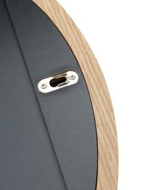 Ronde wandspiegel Avery met bruine eikenhouten lijst, Lijst: eikenhout, FSC-gecertific, Eikenhout, Ø 55 x D 2 cm