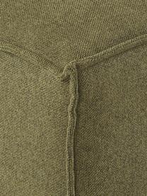 Reposapiés puf Lennon, Tapizado: poliéster Alta resistenci, Estructura: madera de pino maciza, ma, Patas: plástico Las patas están , Tejido verde, An 88 x Al 43 cm