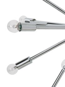 Lampada a sospensione grande Spike, Paralume: metallo cromato, Baldacchino: metallo cromato, Cromato, Ø 90 cm