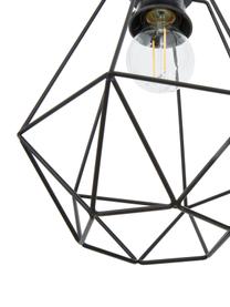 Lampada a sospensione Wire, Paralume: metallo, Baldacchino: metallo, Nero, Larg. 75 x Alt. 25 cm