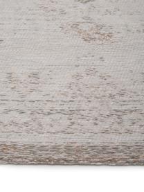 Dywan szenilowy Medaillon, Przędza szenilowa (100% bawełna), Jasny szary, S 230 x D 330 cm (Rozmiar L)