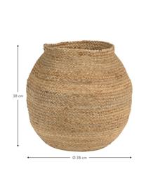 Opbergmand Julek, 100% jute, Jutekleurig, Ø 38 x H 38 cm