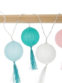 Girlanda świetlna LED Jolly Tassel, 185 cm, Biały, blady różowy, odcienie niebieskiego, D 185 cm