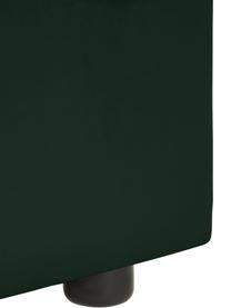 Samt-Schlafsofa Tasha in Dunkelgrün, Bezug: Samt (100% Polyester) Der, Gestell: Massives Kiefernholz, FSC, Füße: Kunststoff, Samt Grün, B 235 x T 100 cm