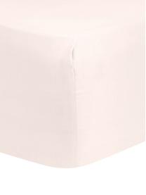 Lenzuolo con angoli in raso di cotone rosa Comfort, Rosa, Larg. 180 x Lung. 200 cm