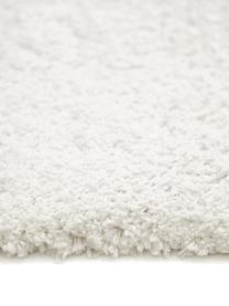 Nadýchaný kulatý koberec s vysokým vlasem Leighton, Krémově bílá, Ø 150 cm (velikost M)