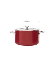 Koch-Set KitchenAid, 8-tlg., Deckel: Glas, Dunkelrot, 8-tlg. Set mit verschiedenen Größen