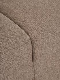 Canapé d'angle 4 places brun Melva, Tissu taupe, larg. 319 x prof. 196 cm, méridienne à droite