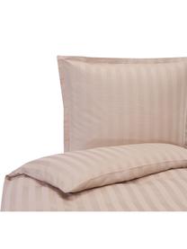 Pościel z satyny bawełnianej Willa, Blady różowy, S 200 x D 200 cm + 2 poduszki 80 x 80 cm