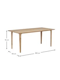 Jedálenský stôl z dubového dreva Archie, Masívne dubové drevo, ošetrené olejom
100% FSC drevo z udržateľného lesného hospodárstva, Dubové drevo, Š 200 x H 100 cm